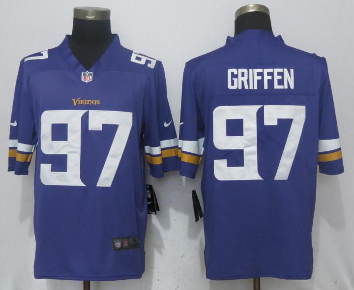 Men Minnesota Vikings #97 Griffen Purple 2017 Vapor Untouchable Limited Player NFL Jerseys